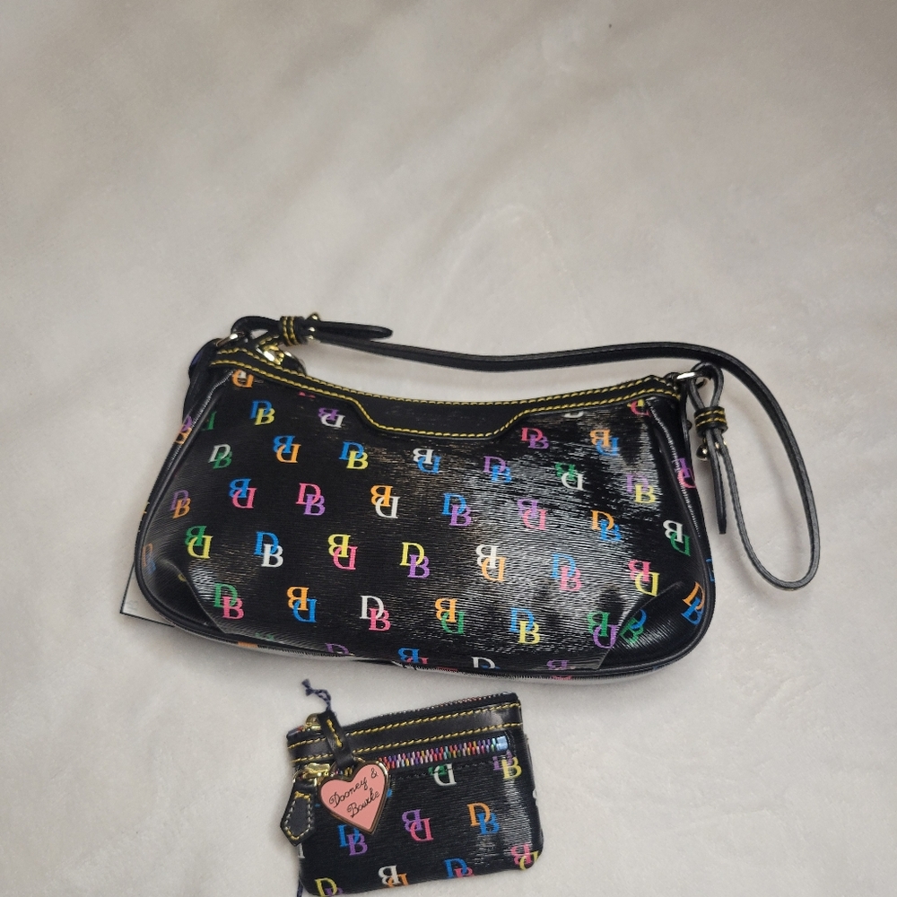 Dooney and Bourke Patty Pouchette w/ Matching Coin Purse